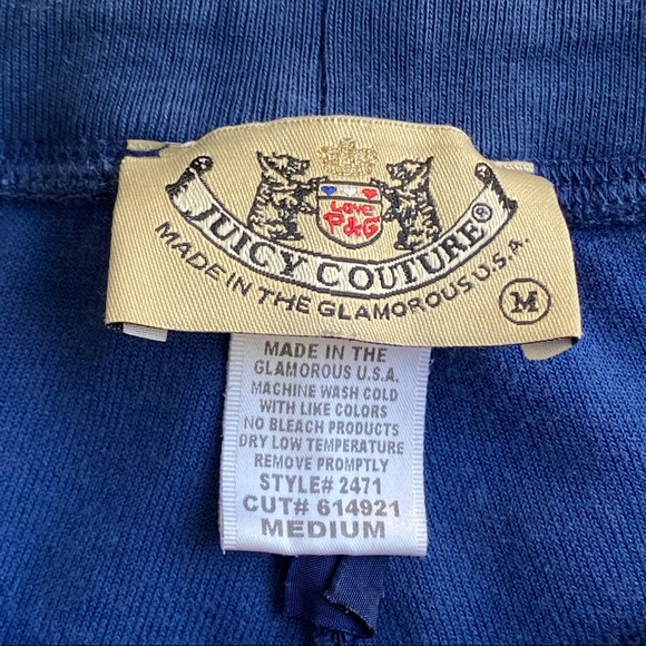 JUICY COUTURE FRENCH TERRY CAPRIS - SIZE MEDIUM - Picture 2 of 2